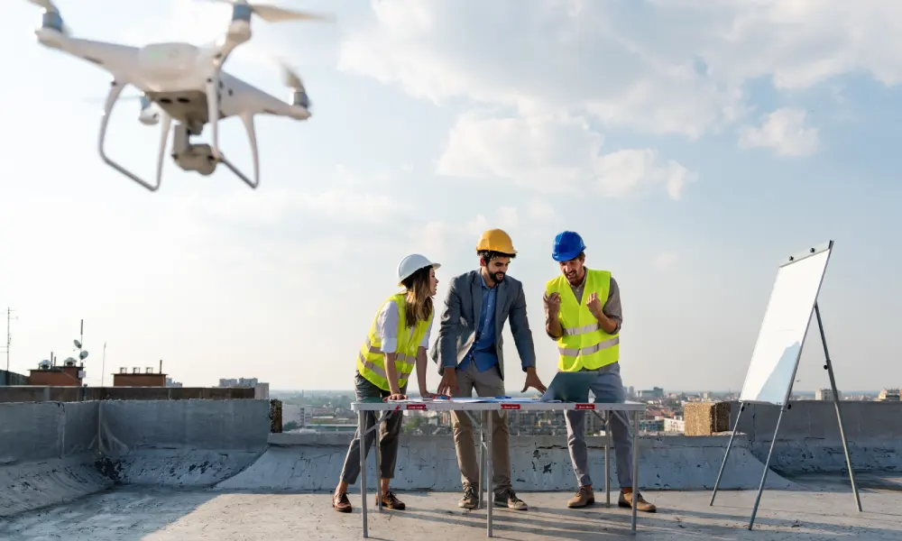 inspekcie stavieb dronmi